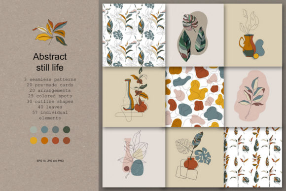 Abstract Still Life: Modern Art for Creative Projects