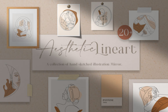 Aesthetic Mirror Line Art: Strategic Visuals for Professional Growth