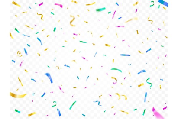 Colorful Falling Confetti Decor Ideas