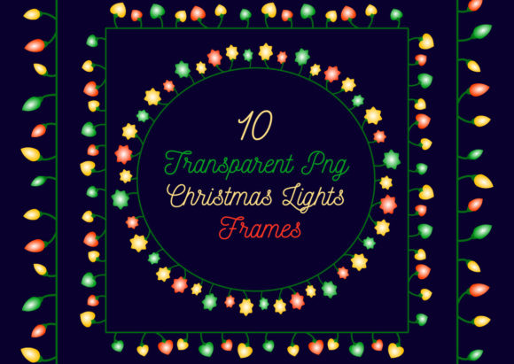 Cute PNG Christmas Lights Frame Clipart: A Versatile Tool for Festive Creations