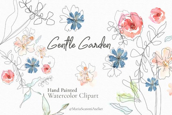Gentle Garden Watercolor Flowers Clipart: A Strategic Asset for Creative Professionals