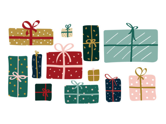 Giftbox Christmas Clipart SVG for Creative Designers