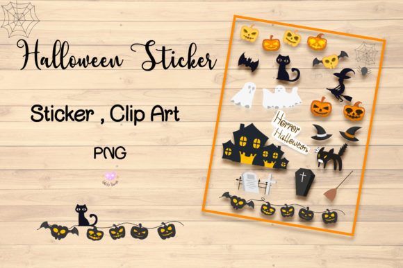 Halloween Sticker Clipart PNG: A Versatile Digital Resource for Creators and Planners