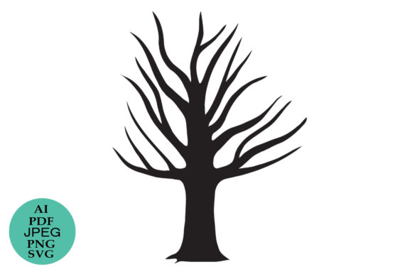 Halloween Tree Vector Silhouette: The Ultimate Design Asset for Creators and Entrepreneurs