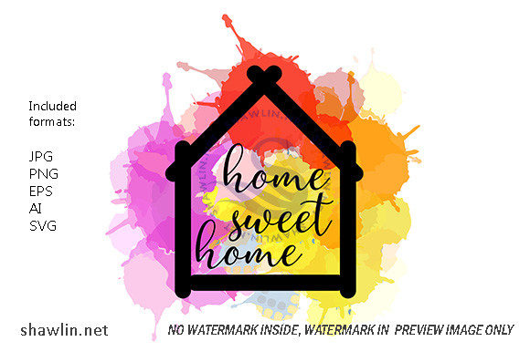Home Sweet Home Watercolor Quote: A Timeless Decorative Element for Modern Living