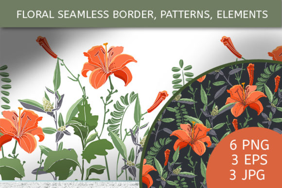 Integrating Lilies, Daylilies, Wormwood, Quinoa and Vector Floral Patterns into Professional Design Workflows
