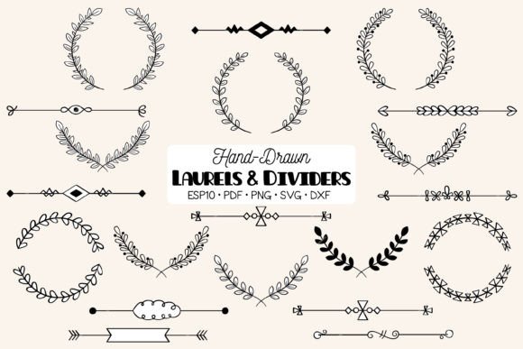 Laurels Divider Leaf, Border, Wreath: Strategic Design Elements for Professional Branding and Creative Projects