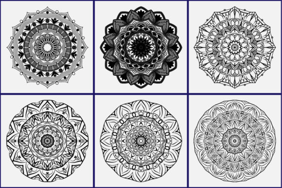 Mandala Bundle 10: Elevating Digital and Physical Craftsmanship with Ethnic Oriental Precision