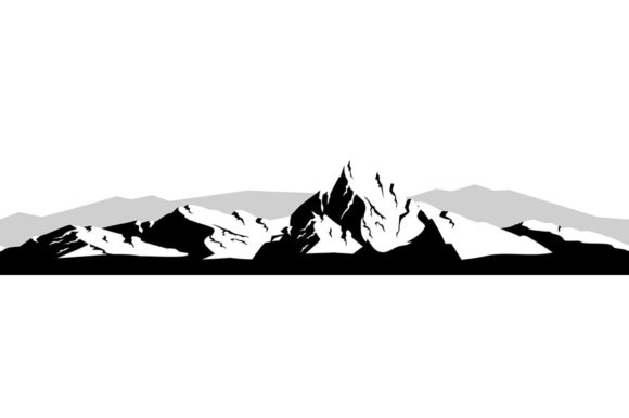 Mountain Landscape Black Silhouette: A Definitive Guide to Monochrome Vector Design