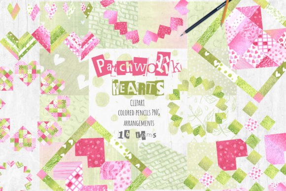 Patchwork Hearts Arrangements Wreaths: A Creative Design Solution