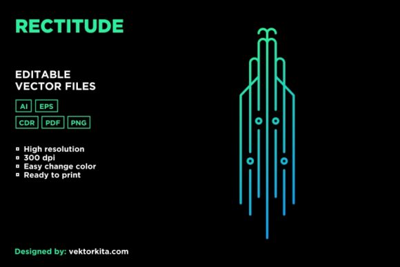 Rectitude: A Monoline Design for Nature-Inspired Merchandise
