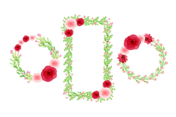 Romantic Flowers Wreath Watercolor: A Timeless Design for Modern Creativity