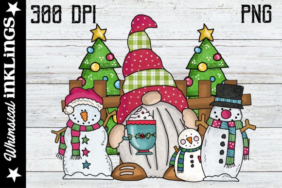 Snowman Gnome Scene: The Ultimate Winter Clipart for Crafters
