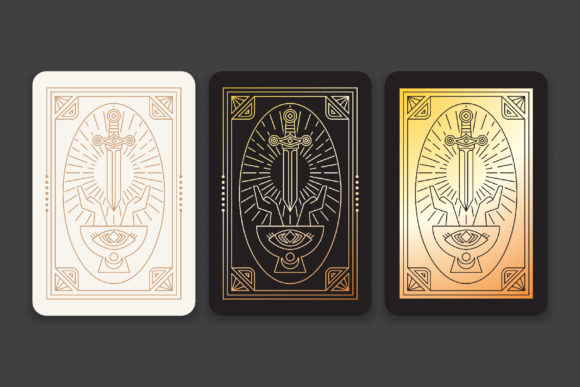 Tarot Cards Frame Illustration