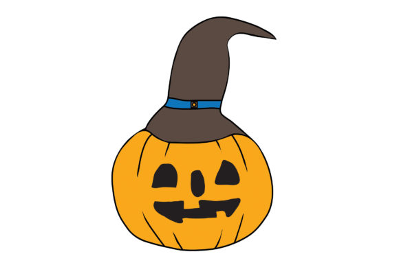 Unleash Your Creativity with the Halloween Pumpkin with Hat Design