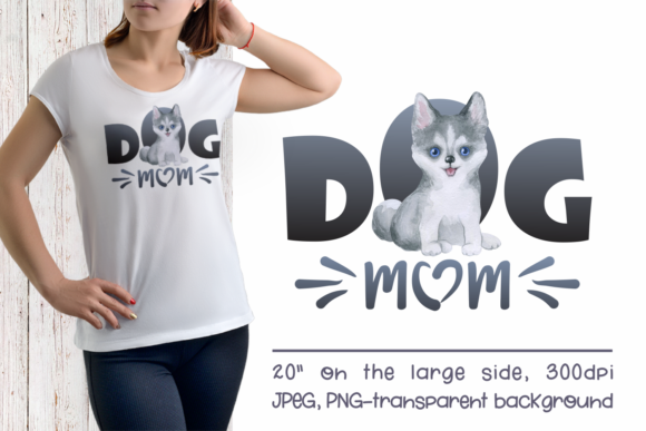 Unleash Your Creativity with the Husky Dog Mom Sublimation Design PNG