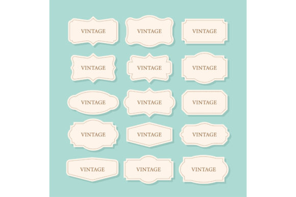 Vintage Frames Set, Clipart Bundle: A Retro Collection for Decorative Design