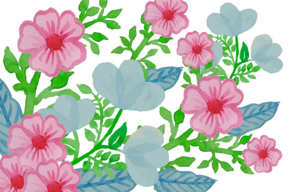 Watercolor Floral Collection Background