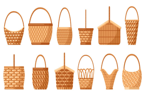 Wicker Baskets Font Collection